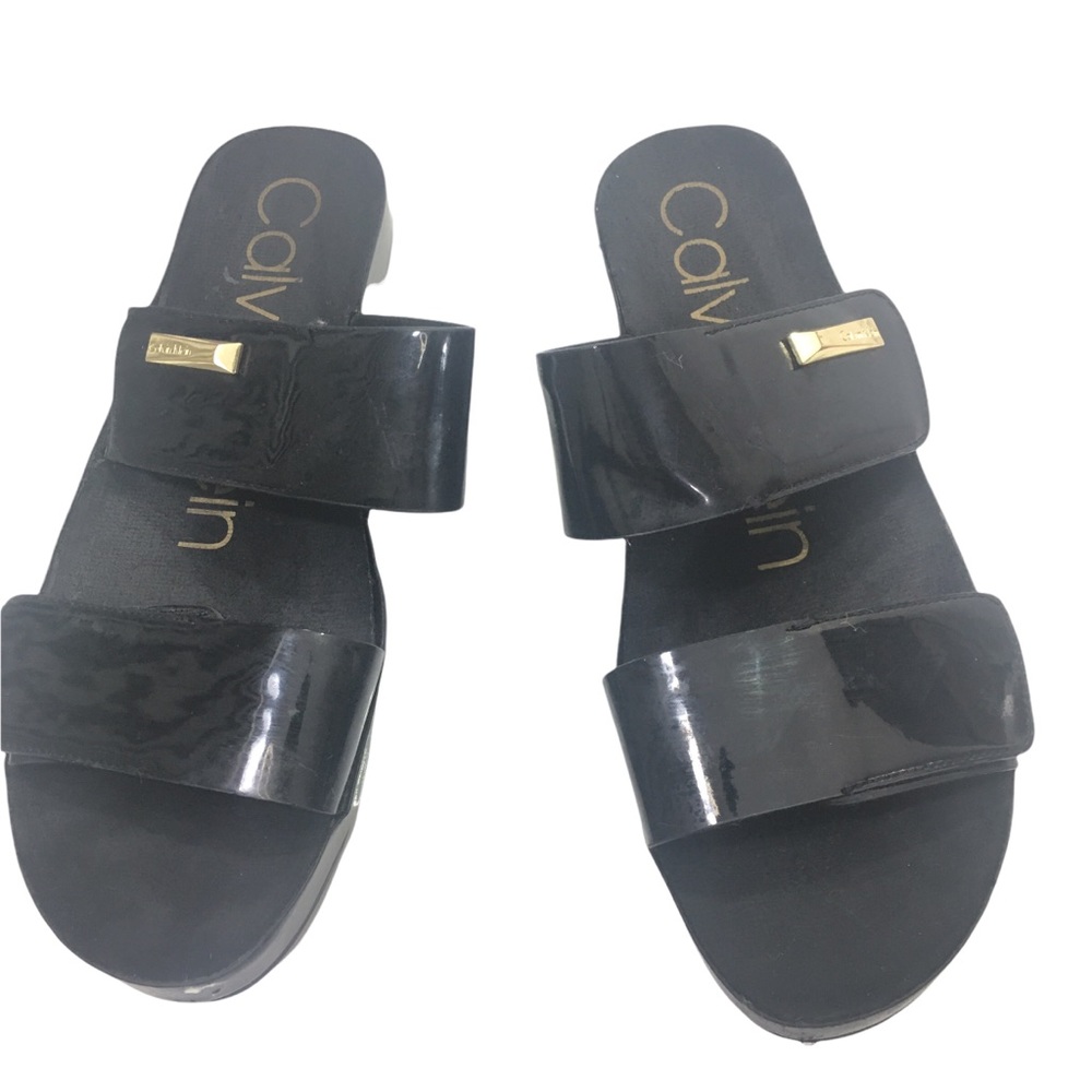 Calvin Klein Velcro Slip On Sandals